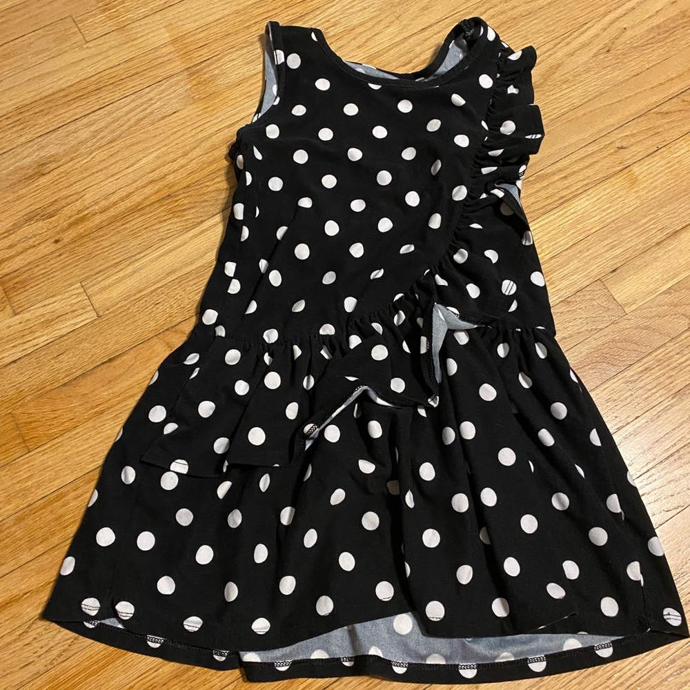 Wonder Nation Girls 6 Polka Dot Ruffle Summer Dress